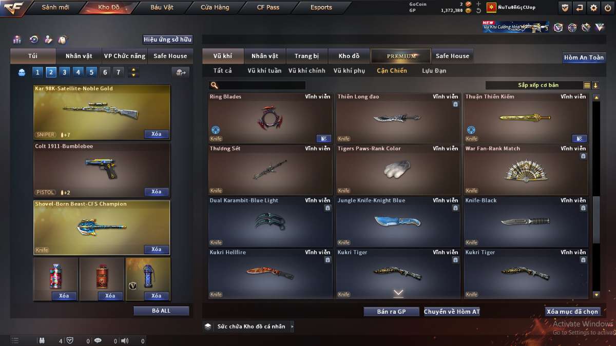 shop acc cf uy tin gia re
